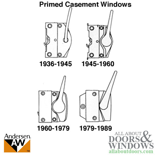 Sash Lock - Andersen Casement 1936-60 LH, Bright Chrome