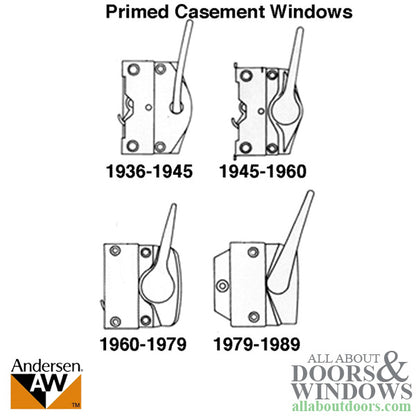 Sash Lock - Andersen Casement 1936-60 LH, Bright Chrome