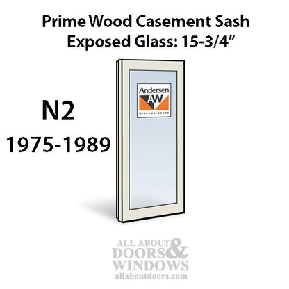 Andersen Dual Pane Sash, N2 Primed Casement 1975-1989