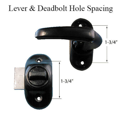 Storm Door Handle & Closer Set, Andersen Storm Door - Black