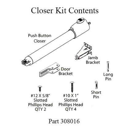 Andersen / Emco 1 Pack Push Button Storm / Screen Door Close