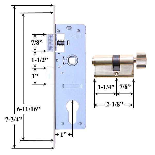 Andersen Traditional Storm Door Hardware - Choose Finish