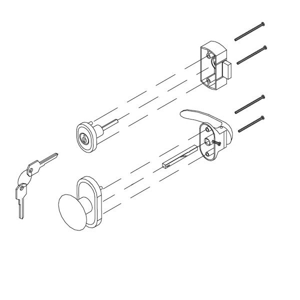 Andersen / Emco Knob and Deadbolt Set - 1-1/2 Inch Door