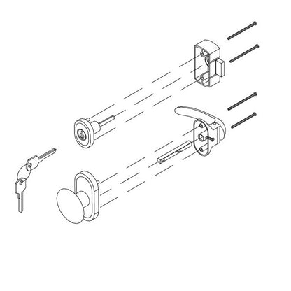 Andersen / Emco Knob and Deadbolt Set - 1-1/2 Inch Door