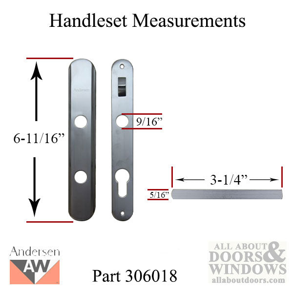 Discontinued - Andersen / EMCO Storm Door Handleset with Loc