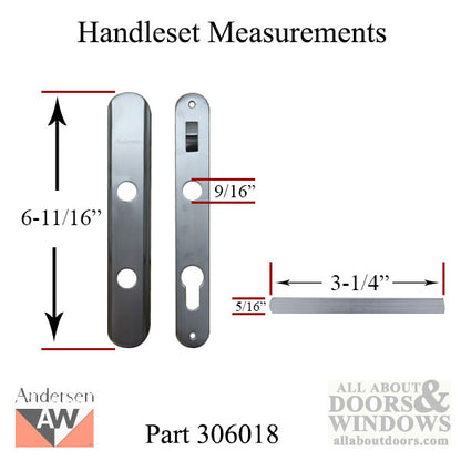 Discontinued - Andersen / EMCO Storm Door Handleset with Loc