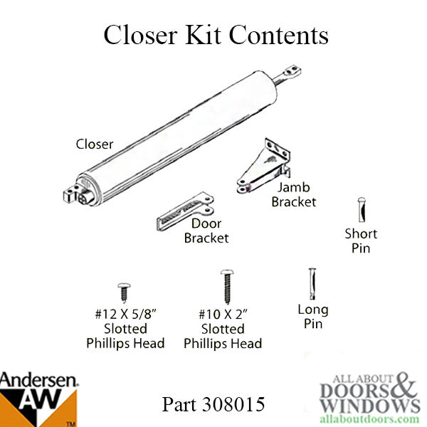 Andersen / Emco 1 Pack Standard Storm / Screen Door Closer K