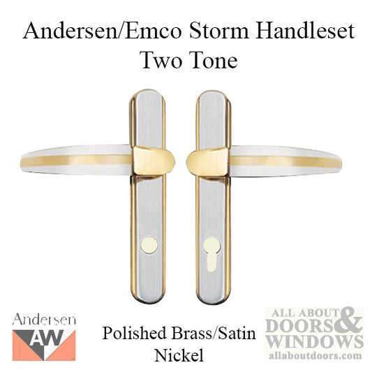 Andersen / EMCO Storm Door Handleset, Modern Design, Two Ton