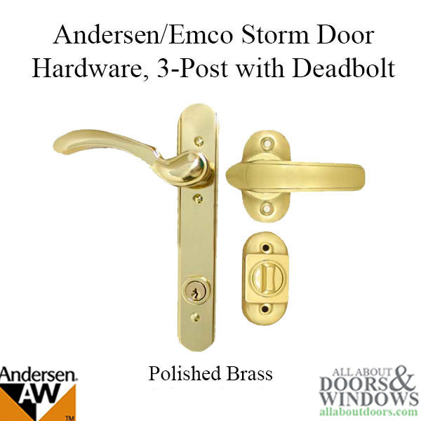 DISCONTINUED Andersen Emco Keyed 3 Post Storm Door Hardware