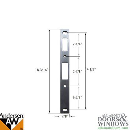 Andersen / EMCO Storm Door Strike Plate - Discontinued