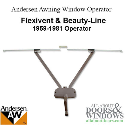 Andersen Awning Window Operator Flexivent Beauty-Line 15" Long arm Bronze
