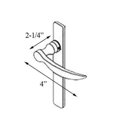 Andersen/ Emco Storm Door Hardware Kit - Brass Exterior, Whi