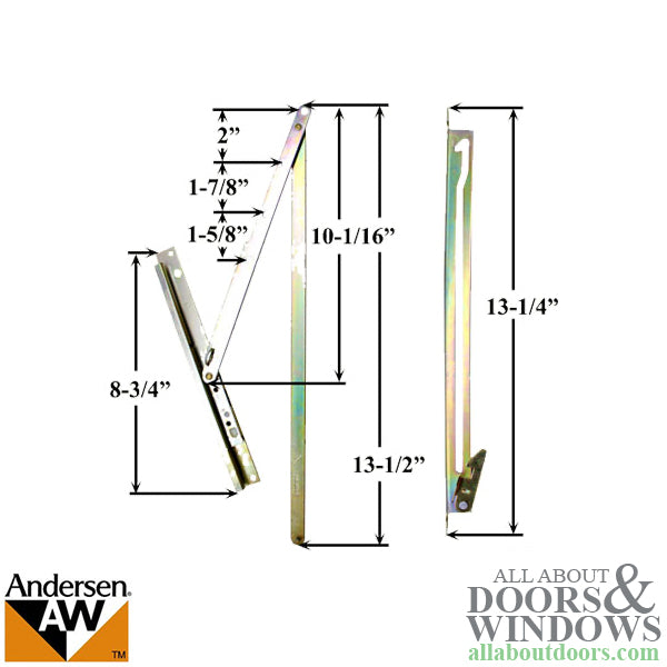 Discontinued - Egress Hinge Set with Screws for Andersen Fle