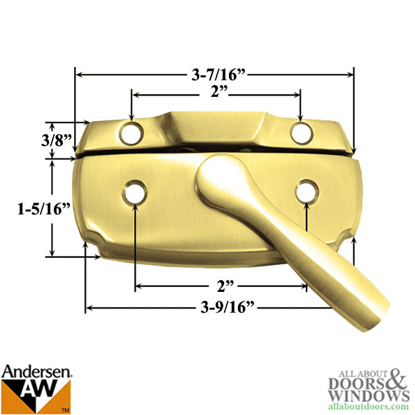 Andersen Woodwright Double Hung Windows Sash Lock & Keeper S
