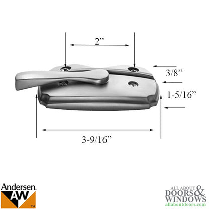 Andersen Woodwright Double Hung Windows Sash Lock & Keeper S