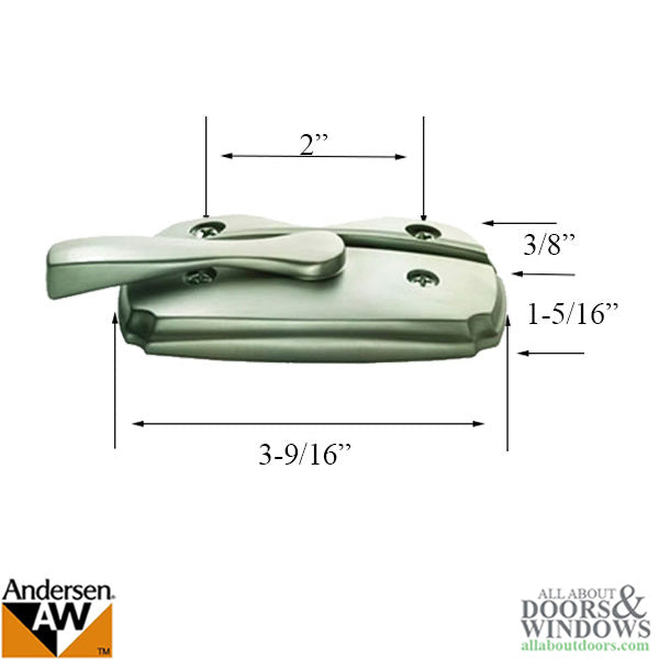 Andersen Woodwright Double Hung Windows Sash Lock & Keeper S