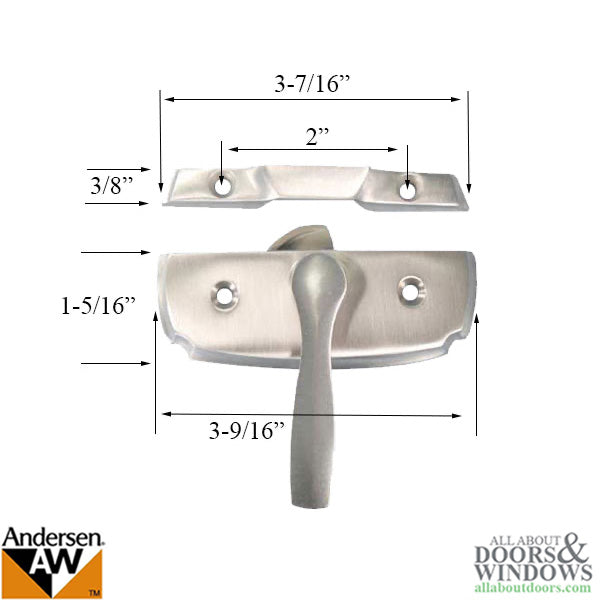 Andersen Woodwright Double Hung Windows Sash Lock & Keeper S