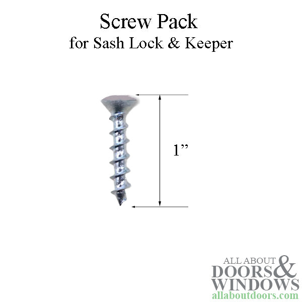 Andersen Screw Pack for 400 Series Woodwright Sash Lock & Keeper - Stone
