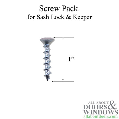 Andersen Screw Pack for 400 Series Woodwright Sash Lock & Keeper - Stone