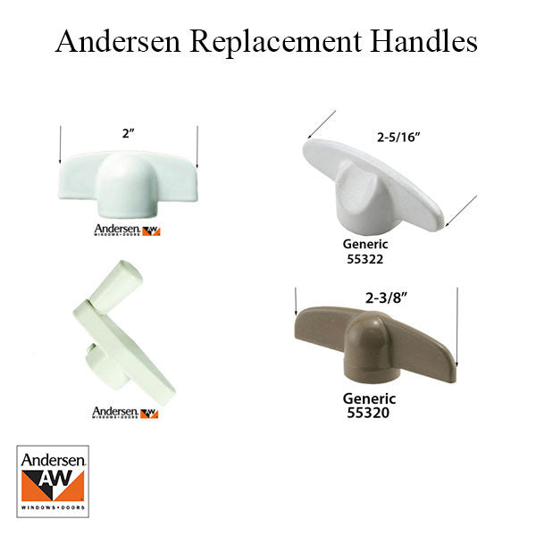 Andersen Replacement T-Handle 3/8 spline Casement / Awning