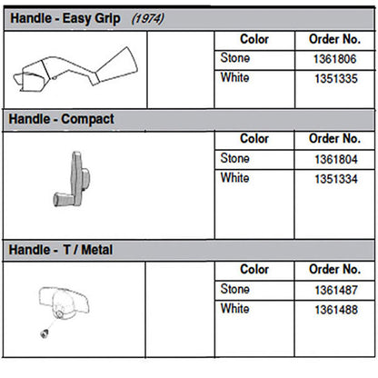 Andersen T-Handle 3/8 spline Casement / Awning windows - 2 c