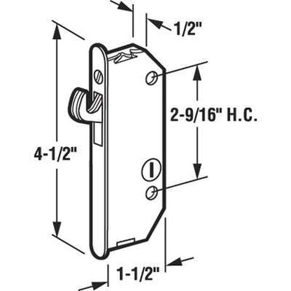 Lock, Mortise 4-1/2 - Andersen, Weathershield