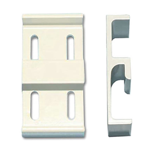 Keeper, E-Shaped, Wide 1-1/2, Sliding Glass Door - White