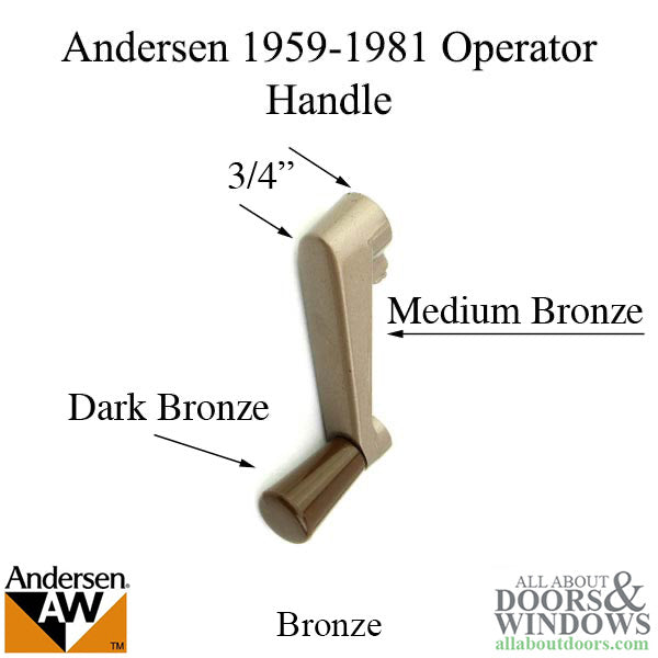 Andersen Roto-Lock Operator 1959-1981, Operator, Shoes and Rods