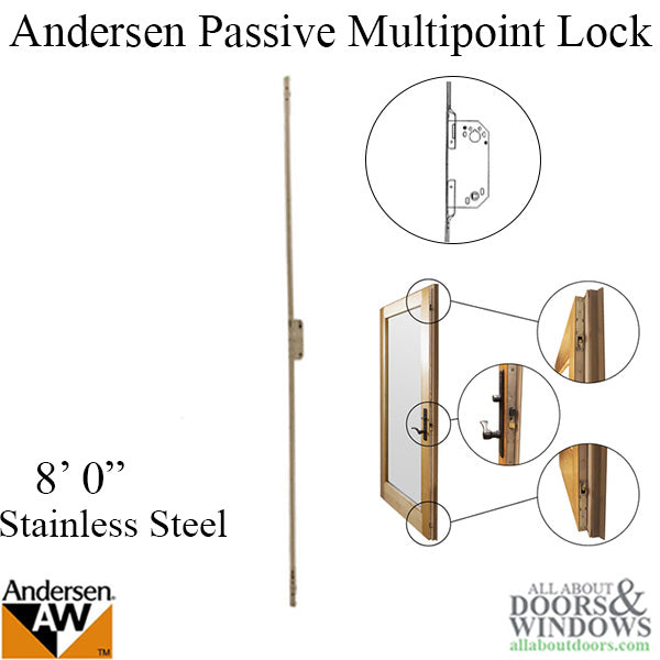 Multipoint Lock, Andersen FWH80 Passive - Stainless