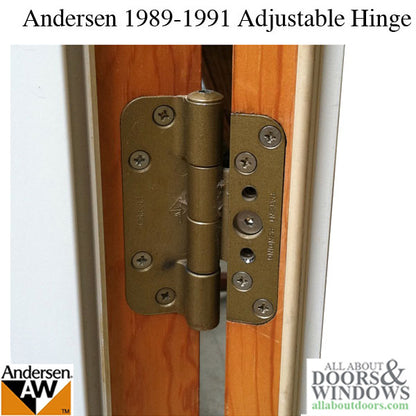 Andersen 1989-1991 Patio Door Hinge - Gold tone SEE NOTES