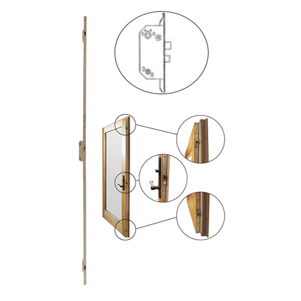 Andersen Multipoint Lock, FWH611 Active Door - Stainless Ste