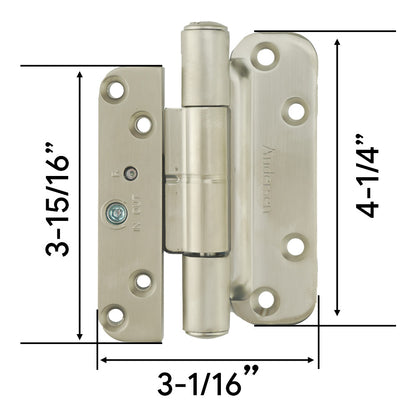 Andersen 4 Hinge Kit, Left Hand (2005-Present) - Satin Nickel