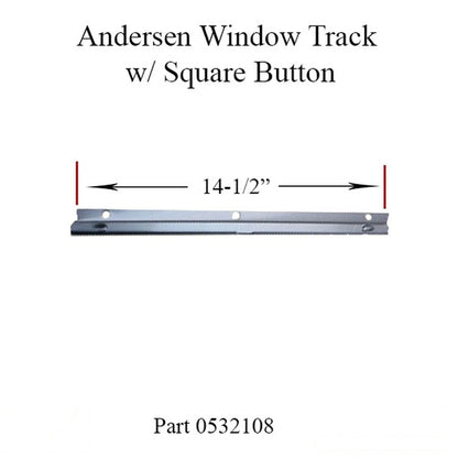 Andersen Window - Operator Channel / Track with Square Butto