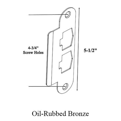 Andersen Latch & Deadbolt Strike Plate Cover - ORB