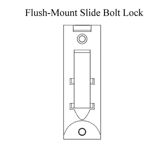 Andersen Flush-Mount Slide Bolt Lock