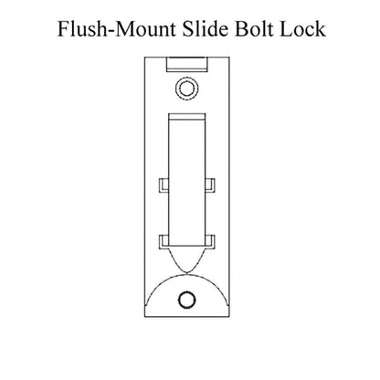 Andersen Flush-Mount Slide Bolt Lock