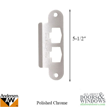 Andersen Latch & Deadbolt Strike Plate cover, AS/SA - PC