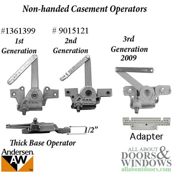 Discontinued Andersen Operator, Enhanced Casement Split Arm