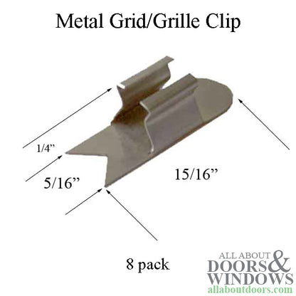 Andersen Metal Snap-Fit Grid/Grille Clip