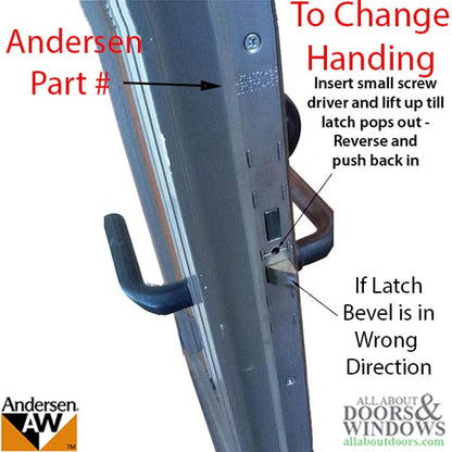 Andersen Multipoint Lock, FWH80 Active Door - Stainless Stee
