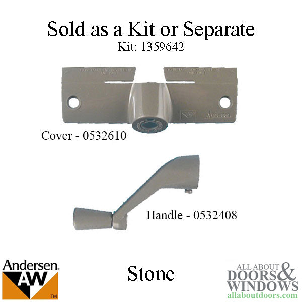 Andersen Window Perma-Shield Operator Crank Handle - Stone