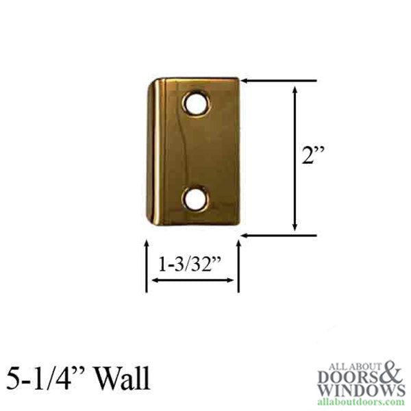 Andersen Jamb Strike Extender, 1-3/32" - Antique Brass