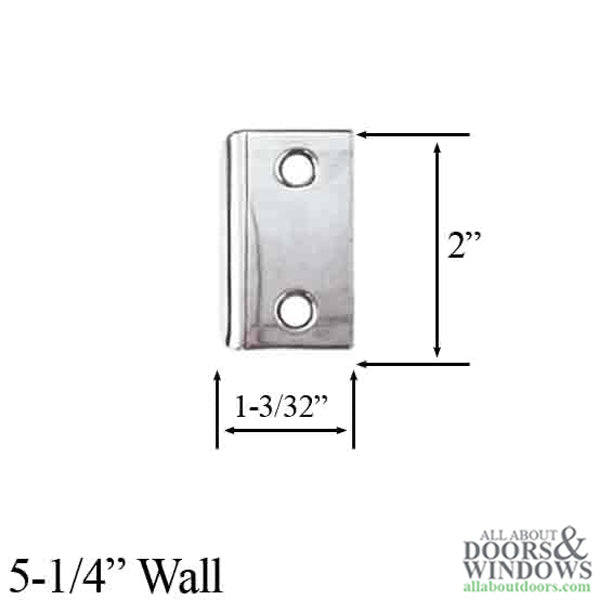 Andersen Jamb Strike Extender, 1-3/32" - Polished Chrome