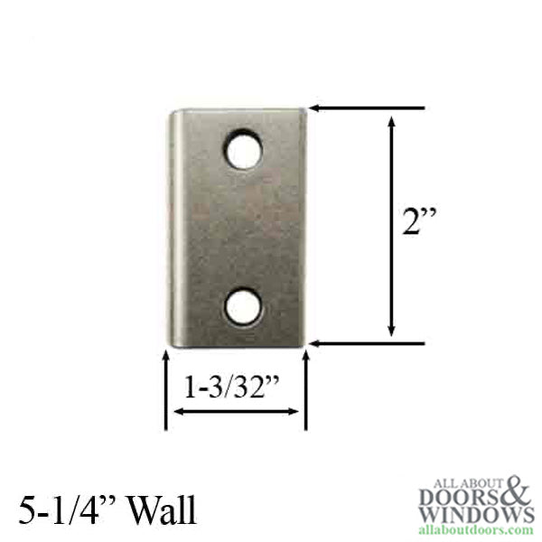Andersen Jamb Strike Extender, 1-3/32" - Distressed Nickel
