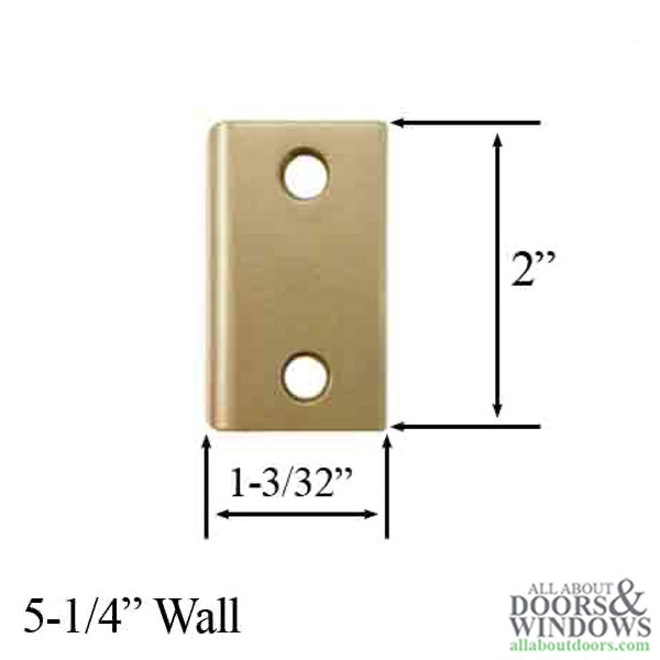 Andersen Jamb Strike Extender, 1-3/32" - Gold Dust
