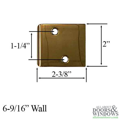 Andersen Jamb Strike Extender, 2-3/8" - Antique Brass