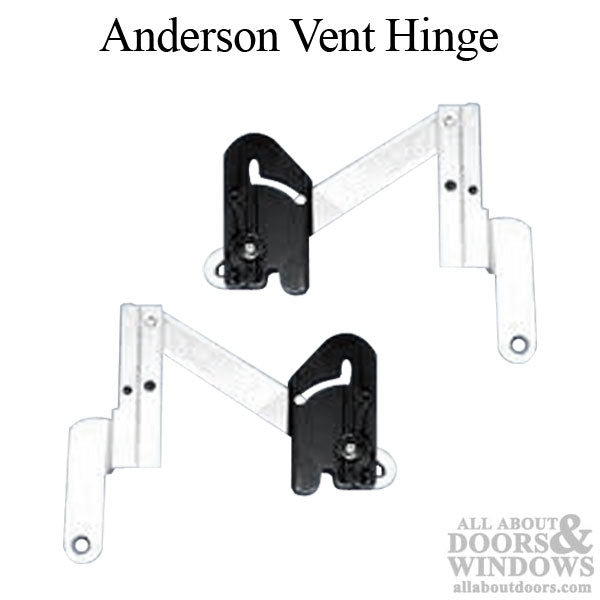 Andersen Vent Hinge, with Black Plastic Guide, Left & Right