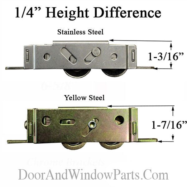 Tandem 1-1/4  steel wheel, Roller Assembly