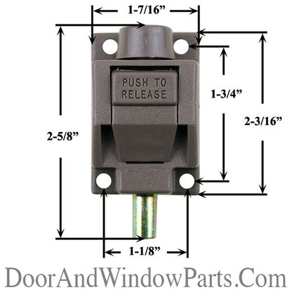 Truth Sliding Patio Door Foot Bolt security Lock