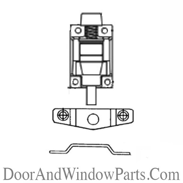 Truth Sliding Patio Door Foot Bolt security Lock